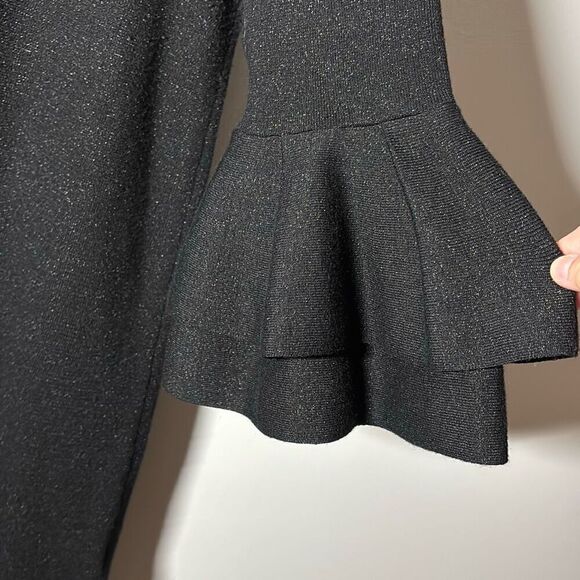 Anthropologie ruffled sweater dress size large C8-22 - Picture 3 of 4